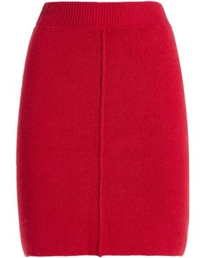 ViCOLO Mini Skirt Viscose, Polyamide, Wool, Cashmere - Red