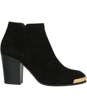 Giuseppe Zanotti Ankle Boots Leather, Textile Fibres - Black