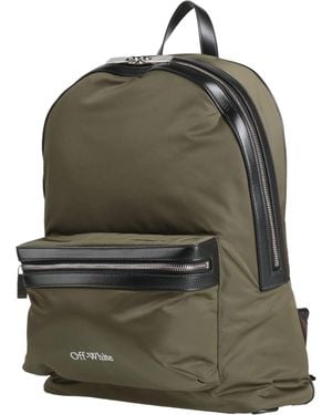 Off-White c/o Virgil Abloh Military Backpack Polyamide, Calfskin - Green