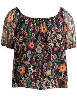 RED Valentino Top Silk - Black