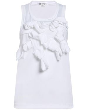 Comme des Garçons Tank Top Polyester - White
