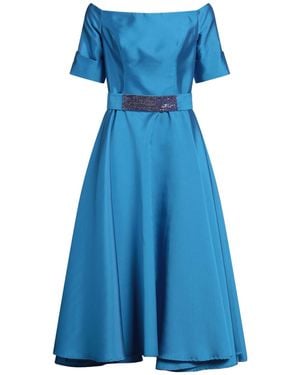ATELIER LEGORA Midi Dress Polyester, Silk - Blue