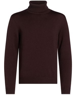 Zanone By Slowear Turtleneck Virgin Wool - Red