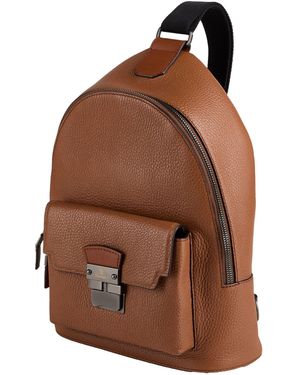 Pineider Backpack Leather - Brown