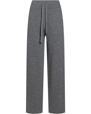 Roberto Collina Trousers Merino Wool, Cashmere - Grey