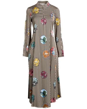 Shirtaporter Midi Dress - Gray