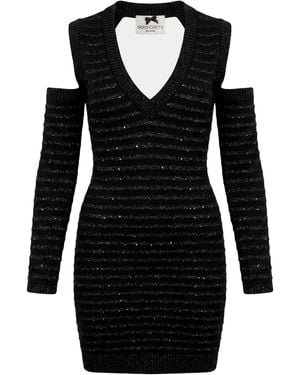No Secrets Mini Dress Viscose, Polyester, Polyamide, Metal, Pbt - Black