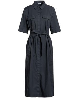 Peserico Midi Dress Cotton, Polyamide, Elastane - Blue