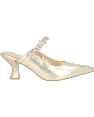 Luciano Barachini Platinum Mules & Clogs Leather - White