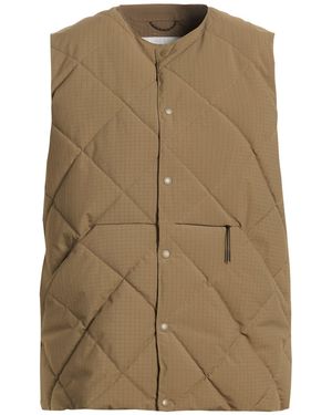 ADHOCONCEPT Khaki Vest Polyester - Brown