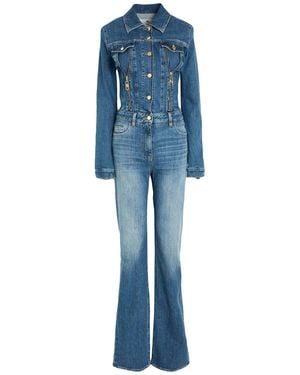 Elisabetta Franchi Jumpsuit Cotton, Elastane - Blue