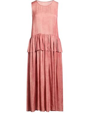 Uma Wang Maxi Dress Cupro - Red