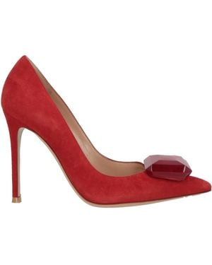 Gianvito Rossi Pumps Textile Fibers - Red