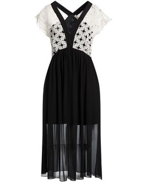 Sandro Midi Dress Polyester - Black