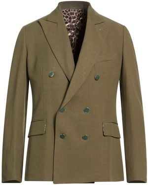 Reveres 1949 Blazer Viscose, Linen - Green