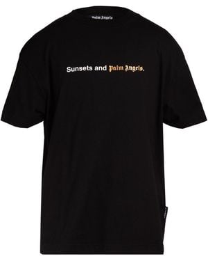 Palm Angels T-Shirt Cotton - Black