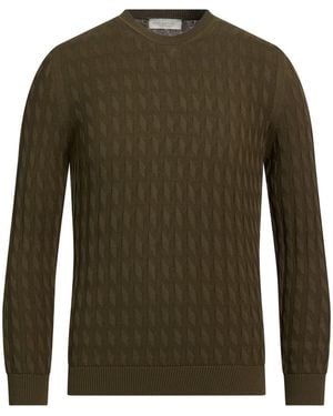 LUIGI GENTILE Military Sweater Cotton - Green