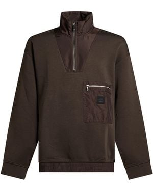 ARMANI EXCHANGE Khaki Sweatshirt Cotton, Polyester, Elastane - Brown