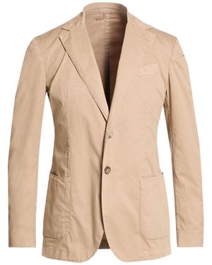 Santaniello Light Blazer Cotton, Elastane - Natural