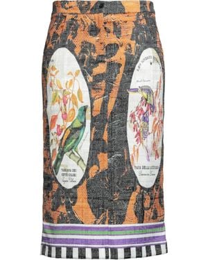 Stella Jean Midi Skirt Polyester, Acrylic, Viscose, Elastane - Grey