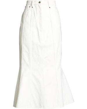 Safiyaa Ivory Maxi Skirt Cotton - White