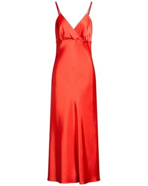Sandro Maxi Dress Polyester - Red