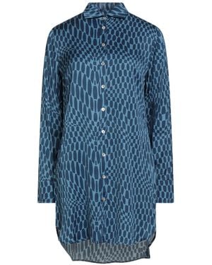 Barba Napoli Shirt Viscose - Blue
