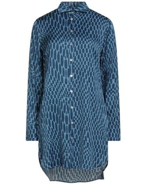 Barba Napoli Shirt Viscose - Blue