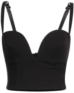 Elisabetta Franchi Top Polyester, Elastane - Black