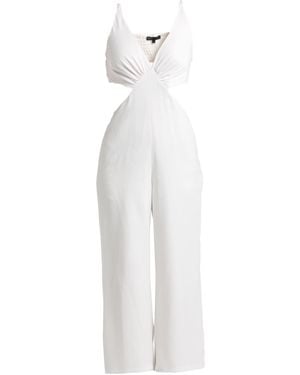 Maje Jumpsuit Polyester, Acetate, Elastane - White