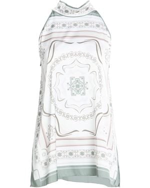 D.exterior Top Polyester, Elastane - White