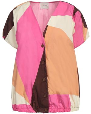 Alysi Fuchsia Shirt Cotton - Pink