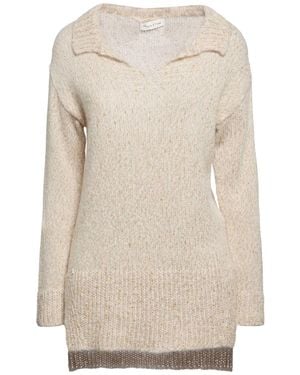 Manila Grace Jumper Acrylic, Polyamide, Mohair Wool, Polyester - Natural
