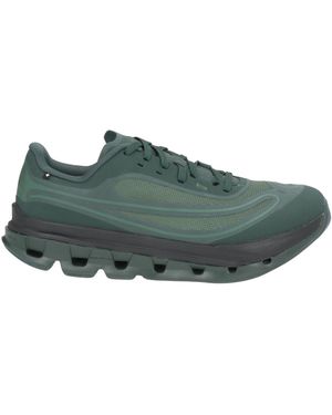 On Shoes Dark Trainers Textile Fibres, Synthetic Material - Green
