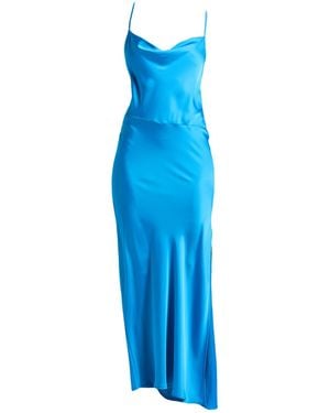 SIMONA CORSELLINI Maxi Dress Polyester - Blue