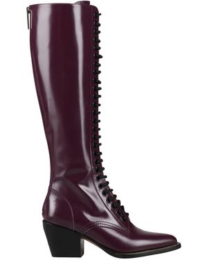 Chloé Boot Leather - Purple