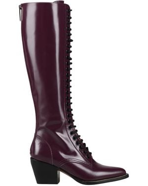 Chloé Boot Leather - Purple