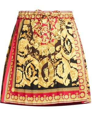 Versace Mini Skirt Silk - Natural