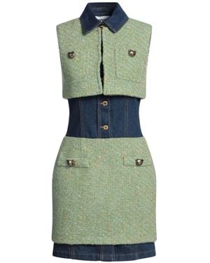 Moschino Couture Mini Dress Wool, Cotton, Polyester, Acrylic - Green