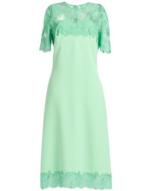 Ermanno Scervino Light Midi Dress Polyester, Elastane, Polyamide, Cotton - Green