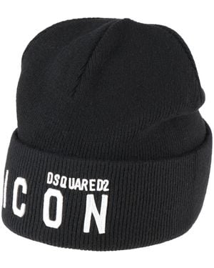 DSquared² Icon Hat Wool - Black