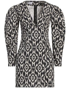 Gaelle Paris Ivory Mini Dress Cotton, Elastane - Black