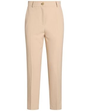 SOLOTRE Trousers Polyester, Elastane, Acetate, Viscose - Natural
