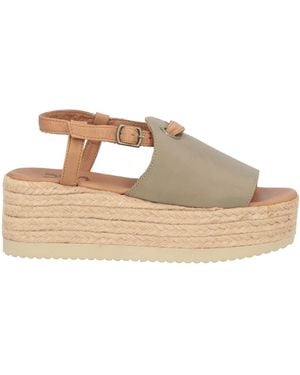 BUENO Espadrilles Leather - Natural