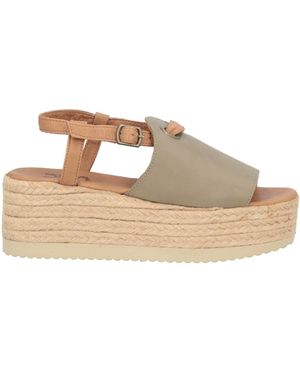 BUENO Espadrilles Leather - Natural