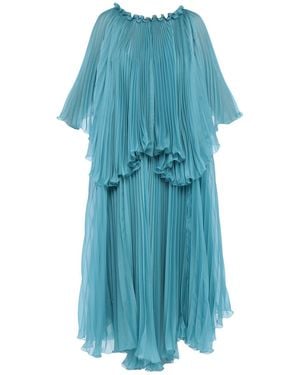 Alberta Ferretti Midi Dress Polyester, Silk, Polyamide - Blue