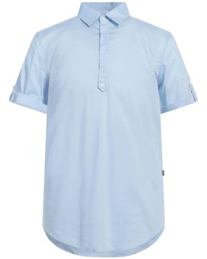 Daniele Alessandrini Light Shirt Cotton, Elastane - Blue