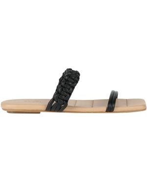 Alysi Accessoreria Sandals Textile Fibres - Black