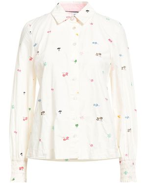 Numph Ivory Shirt Cotton - White