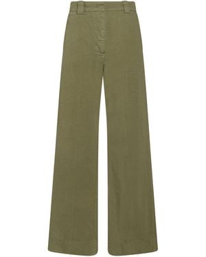 Slowear Trousers Cotton, Linen - Green